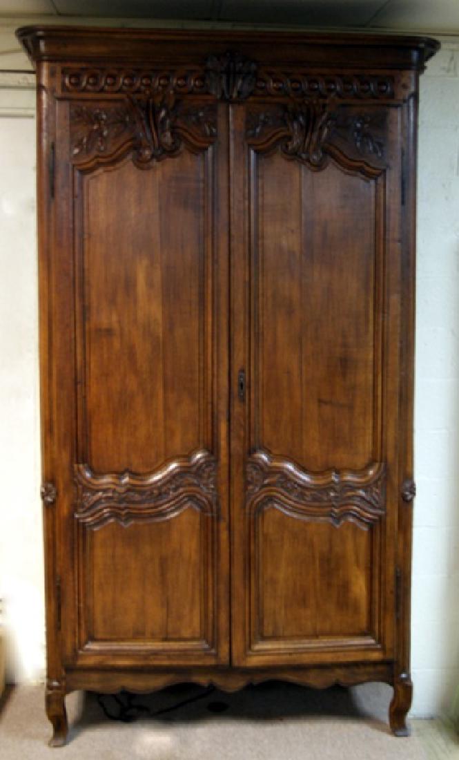 Large French Oak Armoire with Modernized Bar Interior (1 of 4)