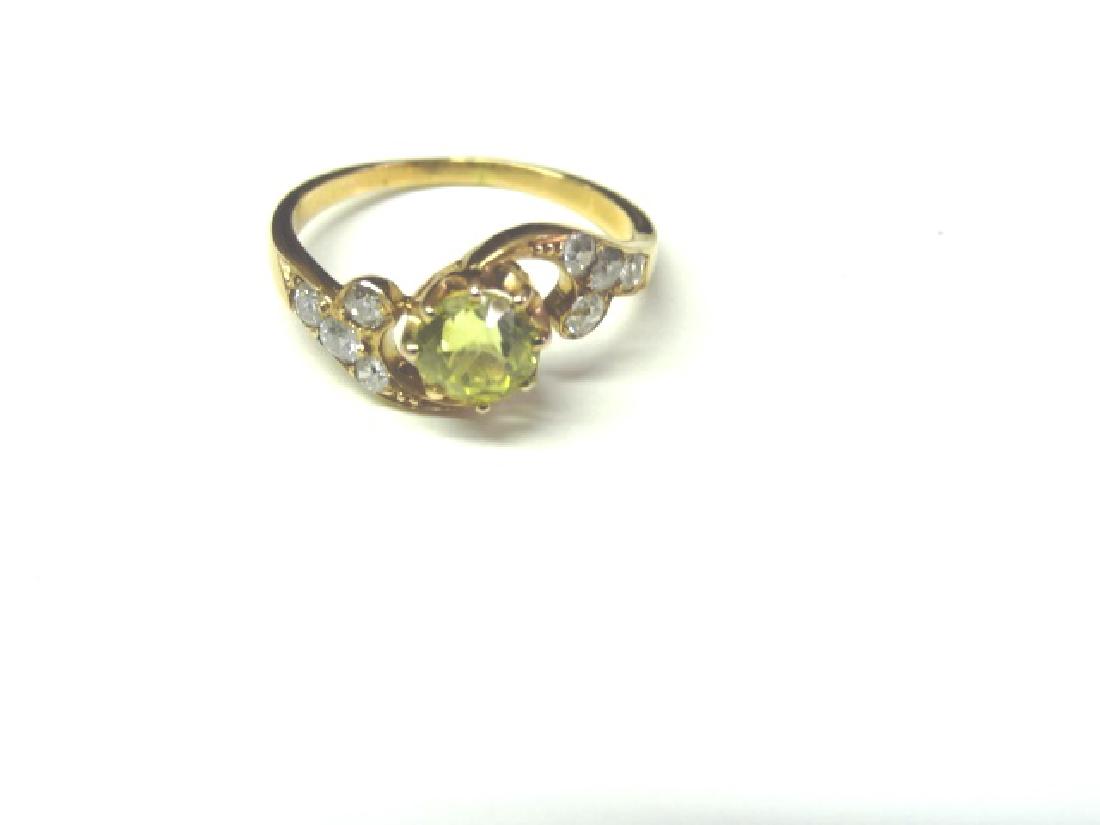Citrine & Diamond Ring (1 of 1)