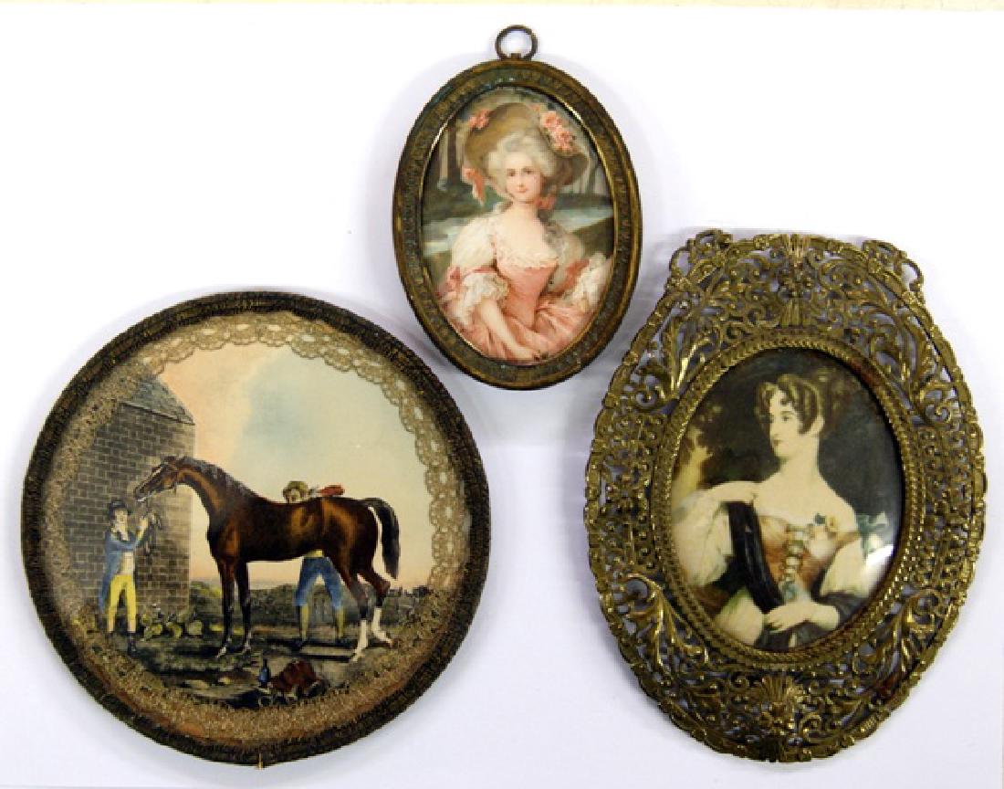 Three Vintage Miniature Pictures (1 of 4)