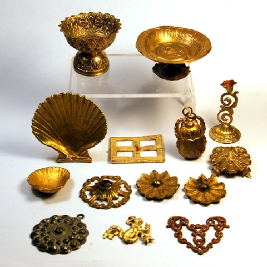 Group Miniature Ormolu Decorations (1 of 6)
