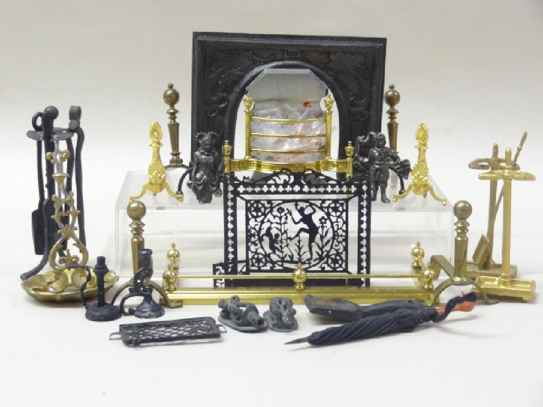 Dollhouse Miniature Fireplace Accessories (1 of 1)