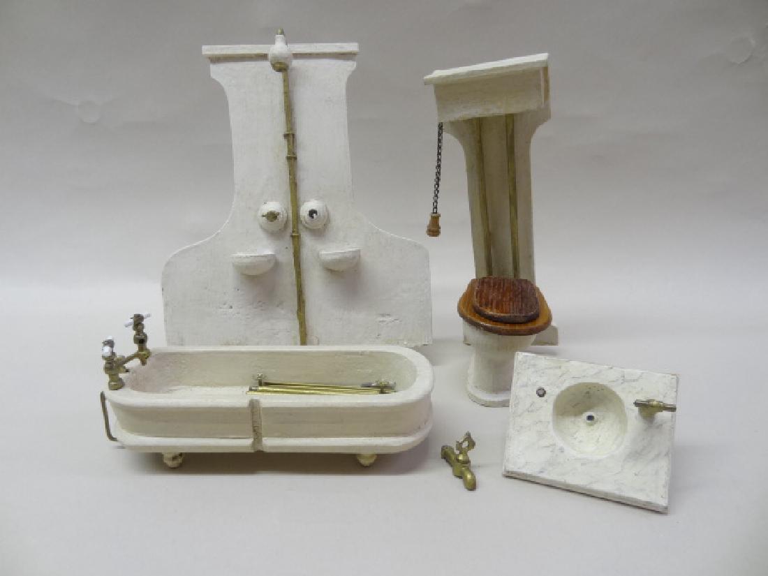 Vintage Bathroom Fixtures Dollhouse Miniatures (1 of 1)