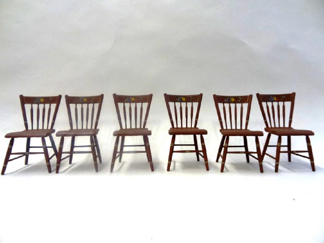 William Will Vintage Set Six Miniature Arrowback Chairs (1 of 6)
