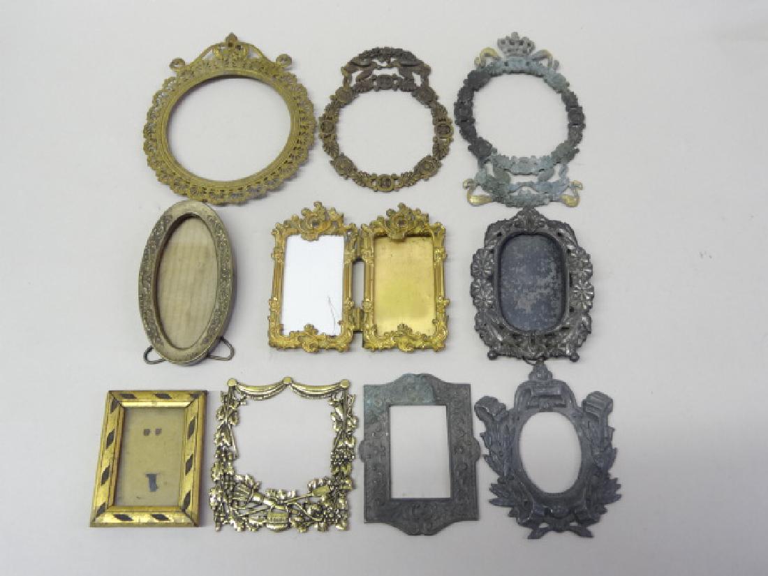Miniature Brass Mirrors & Frames (1 of 1)