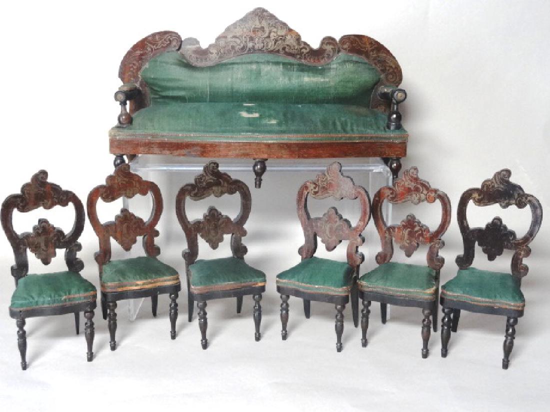 Dollhouse Miniature Boulle Furniture (1 of 4)