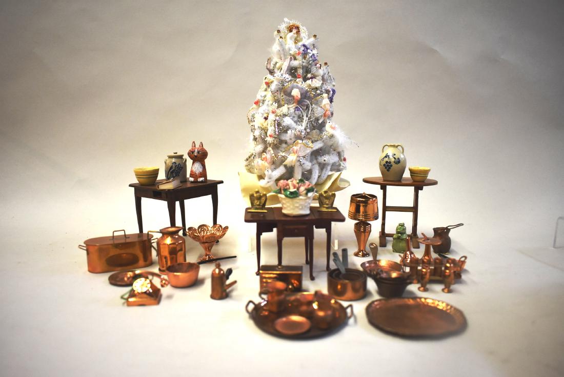 Dollhouse Miniature Copper and Pottery (1 of 2)