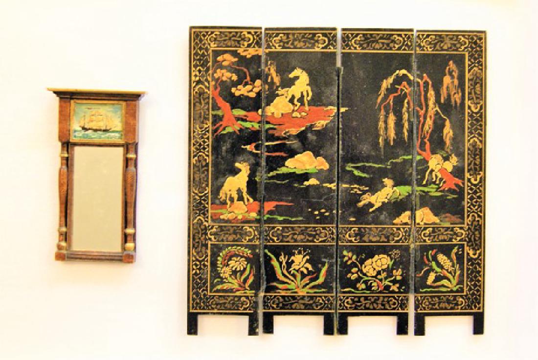 Linda Wexler Dollhouse Chinese Screen & Sheraton Mirror (1 of 1)