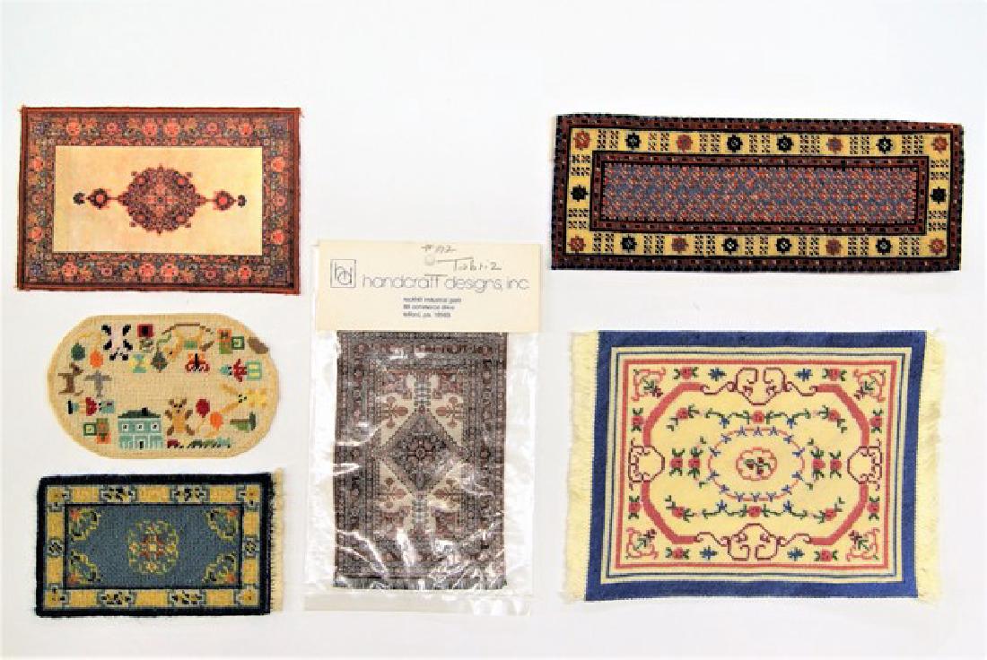 Six Dollhouse Miniature Rugs (1 of 3)