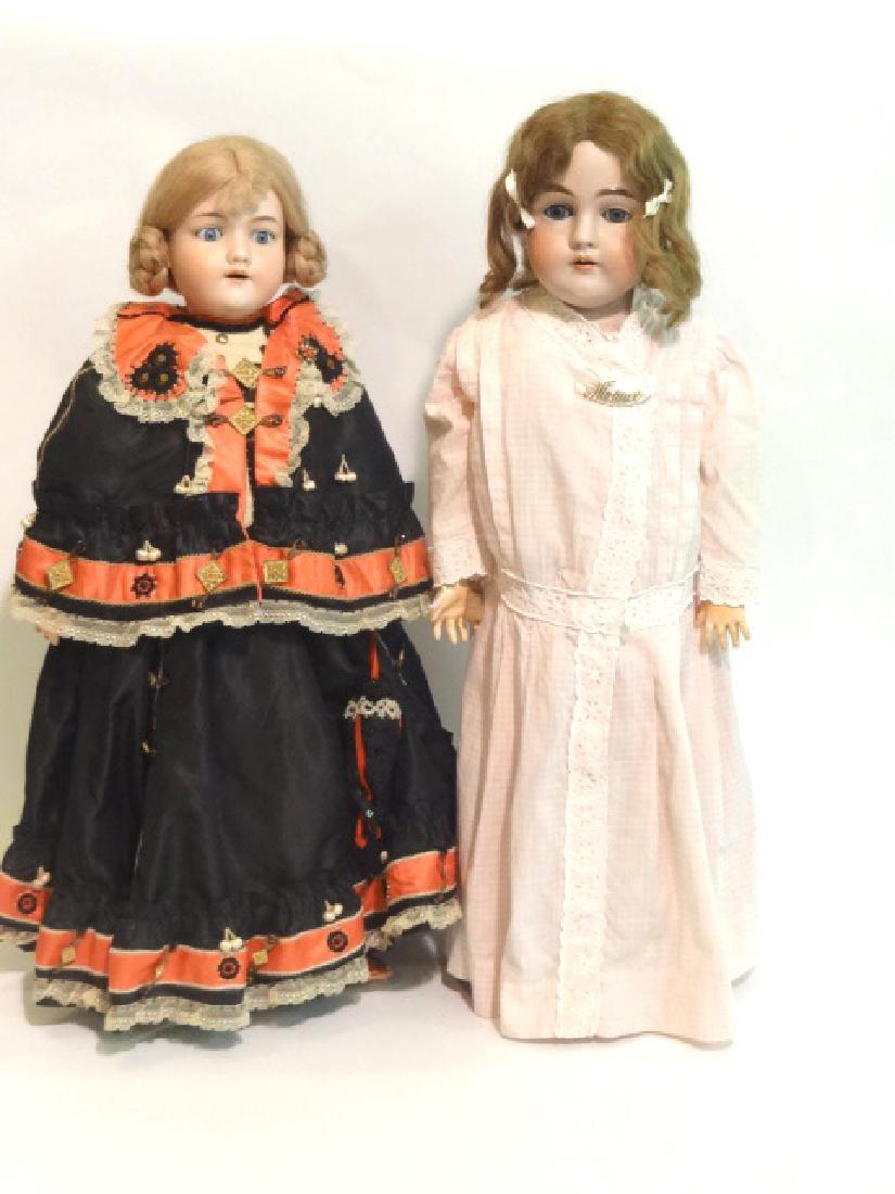 Two Bisque Head Dolls (1 of 3)