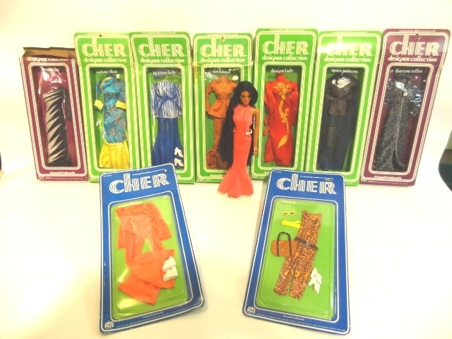 Cher Doll with Nine Outfits in original boxes: Beautiful Cher Doll with Nine Outfits in original boxes......they are wonderful. And the Beat Goes on!!!