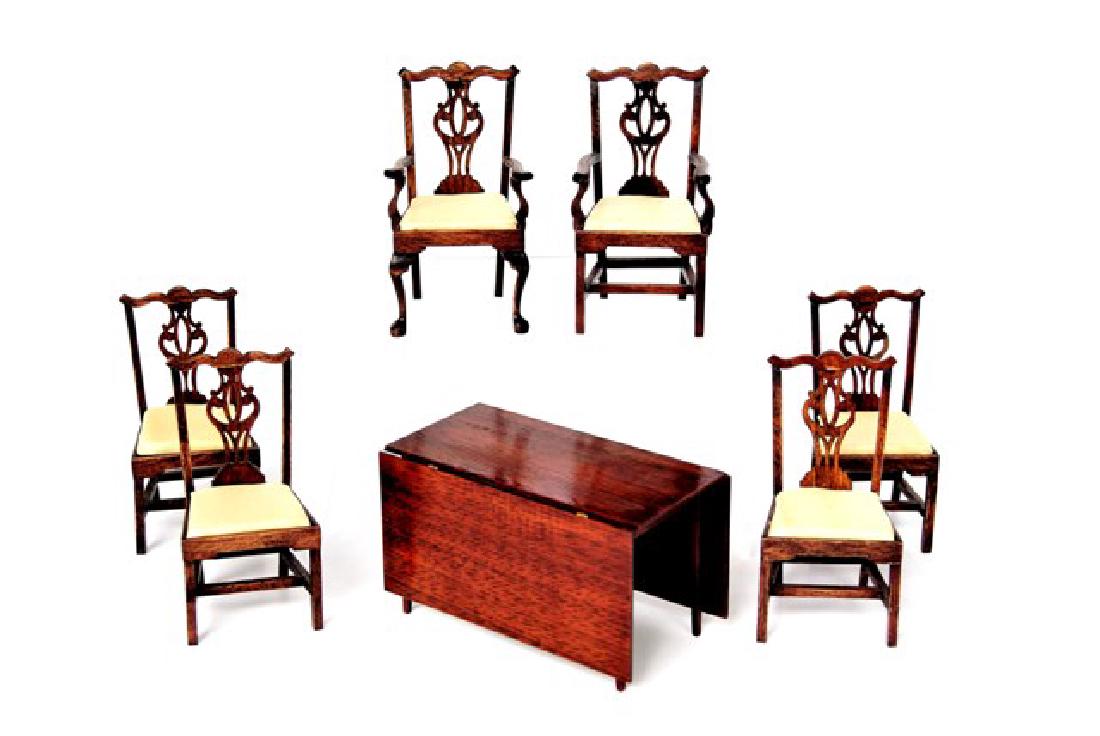Drinkwater Chippendale Chairs & Table Miniatures (1 of 2)