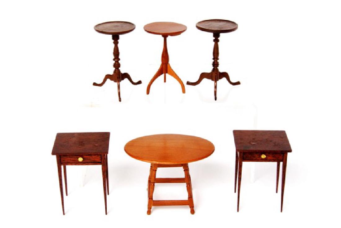 Five Tables By Allen & Cuorsen Dollhouse Miniatures (1 of 4)