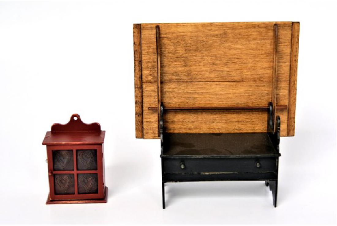 Renee Bowen Pie Safe & Table Dollhouse Miniatures (1 of 3)