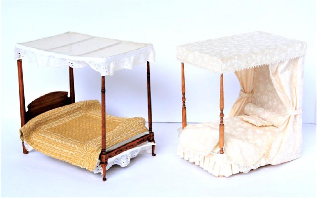 Two Dollhouse Canopy Beds (1 of 1)