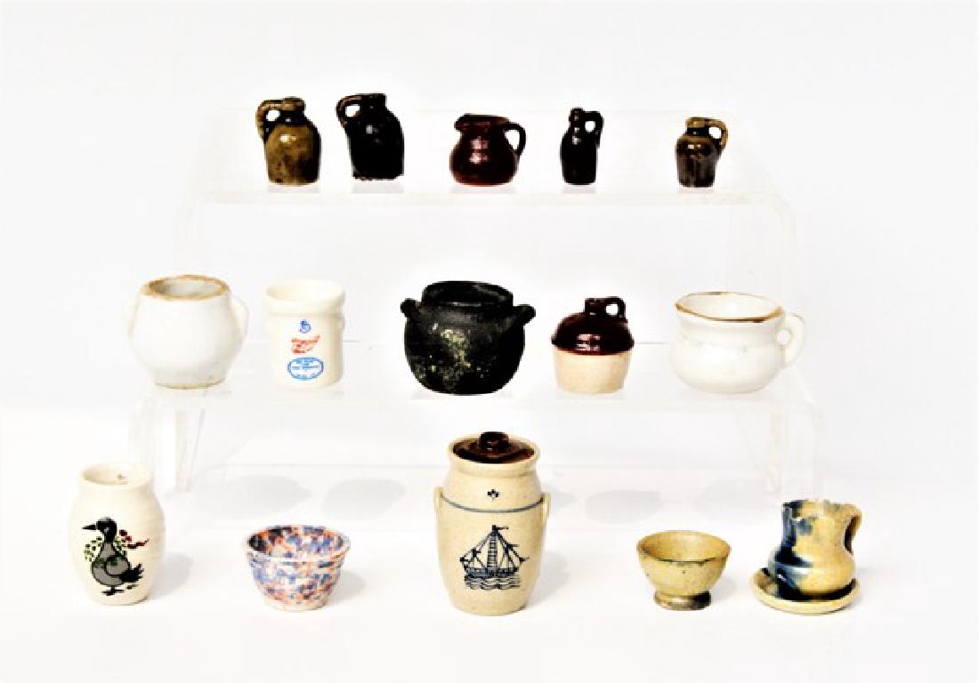 Jane Graber Churn & Other Stoneware for Dollhouse (1 of 1)