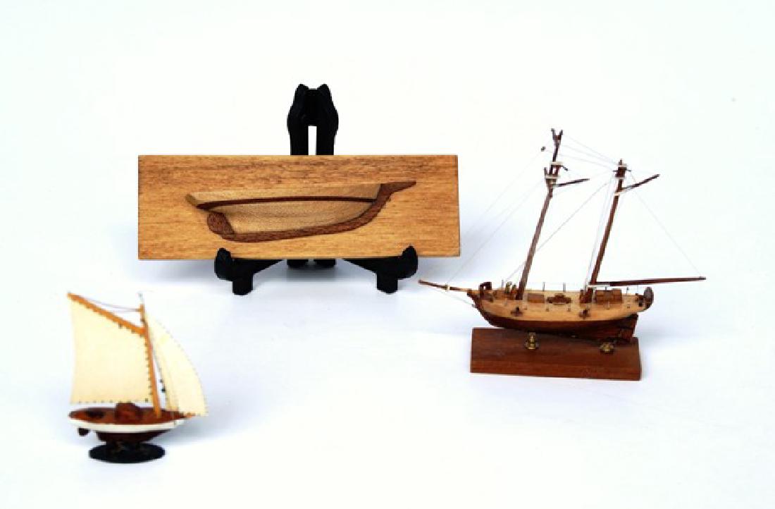 Three Dollhouse Ship Models (1 of 3)