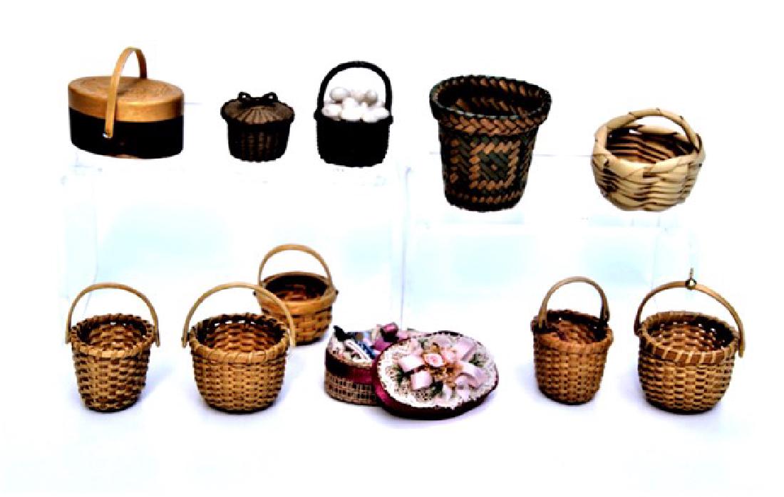 Group of Dollhouse Artisan Baskets (1 of 2)
