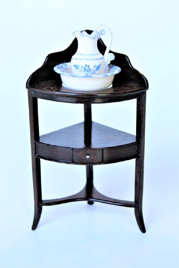 Eric Pearson Washstand w  pitcher & Bowl Dollhouse (1 of 1)