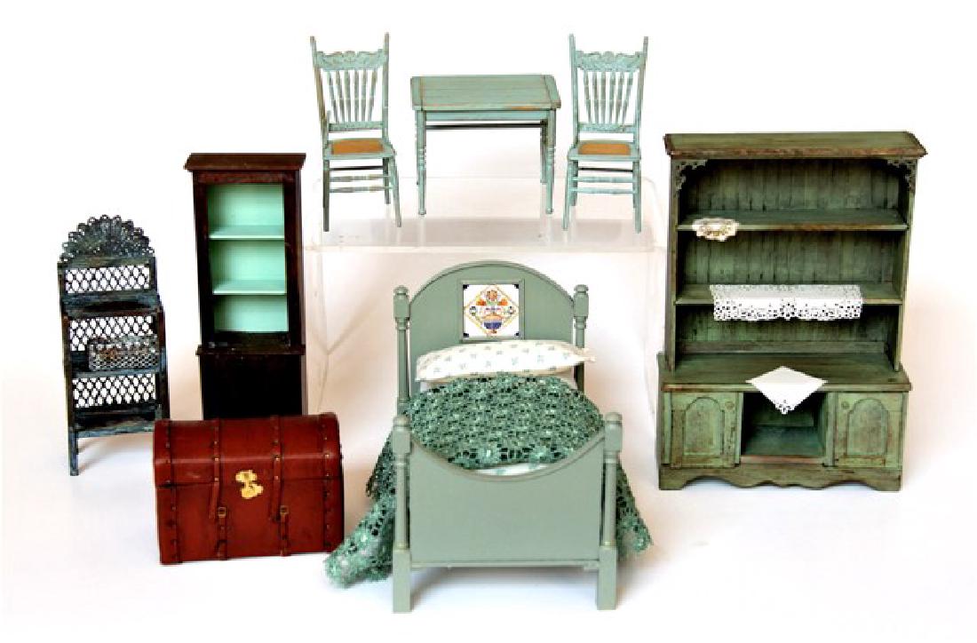 Group of Painted Dollhouse Country Furniture (1 of 5)