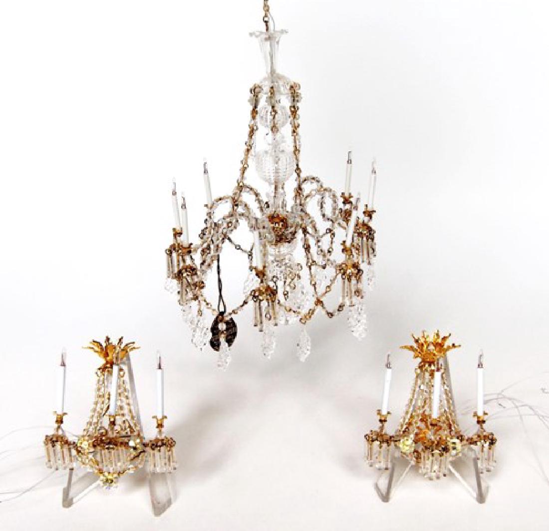 Phyllis Tucker Chandelier & Sconces for Dollhouse (1 of 3)