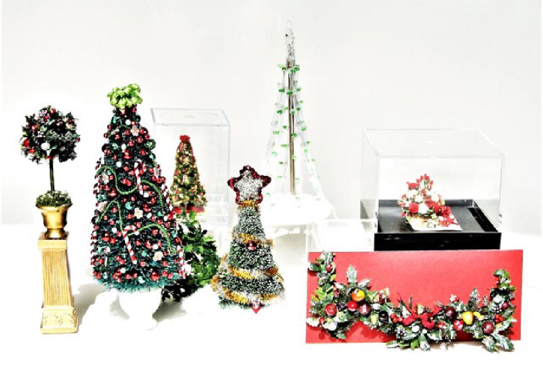 Christmas Trees and Arrangements for The Dollhouse (1 of 1)