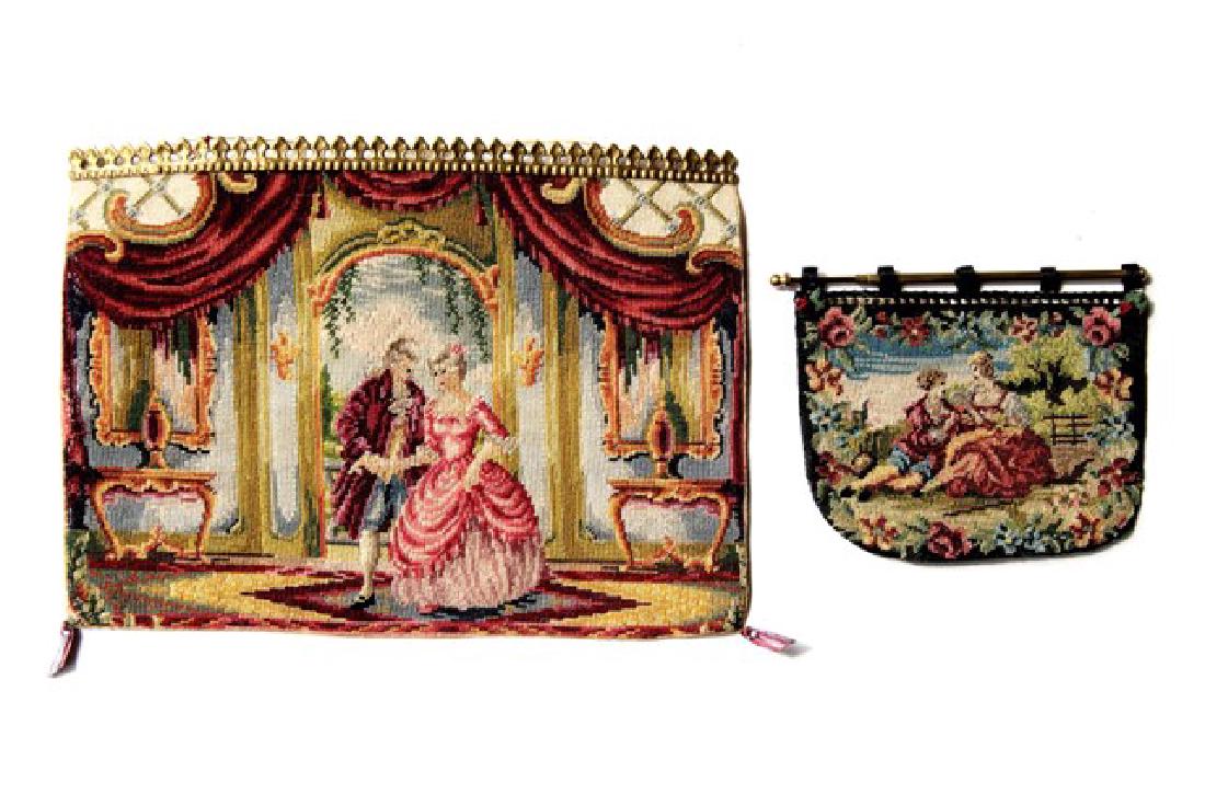 Pair of Dollhouse Miniature Tapestries (1 of 2)