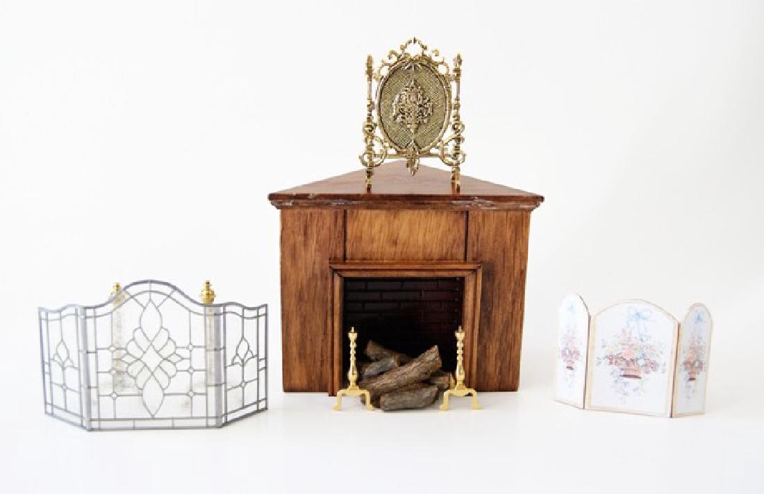 Colonial Fireplace & Accessories for Dollhouse (1 of 4)