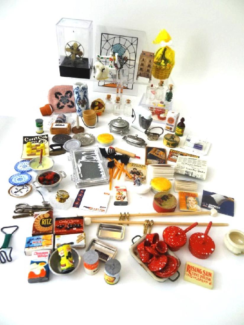 Large Group of Dollhouse Kitchen Accessories (1 of 1)