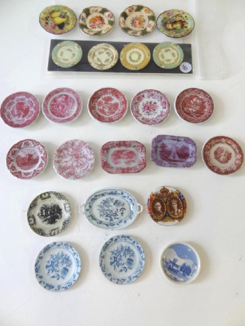 Large Group of Transfer & Tin Dollhouse Dishes (1 of 2)