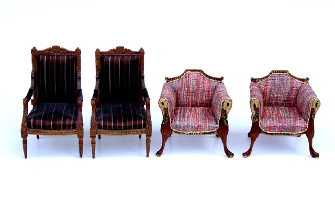 Four Nancy Summers French Chairs for Dollhouse (1 of 4)