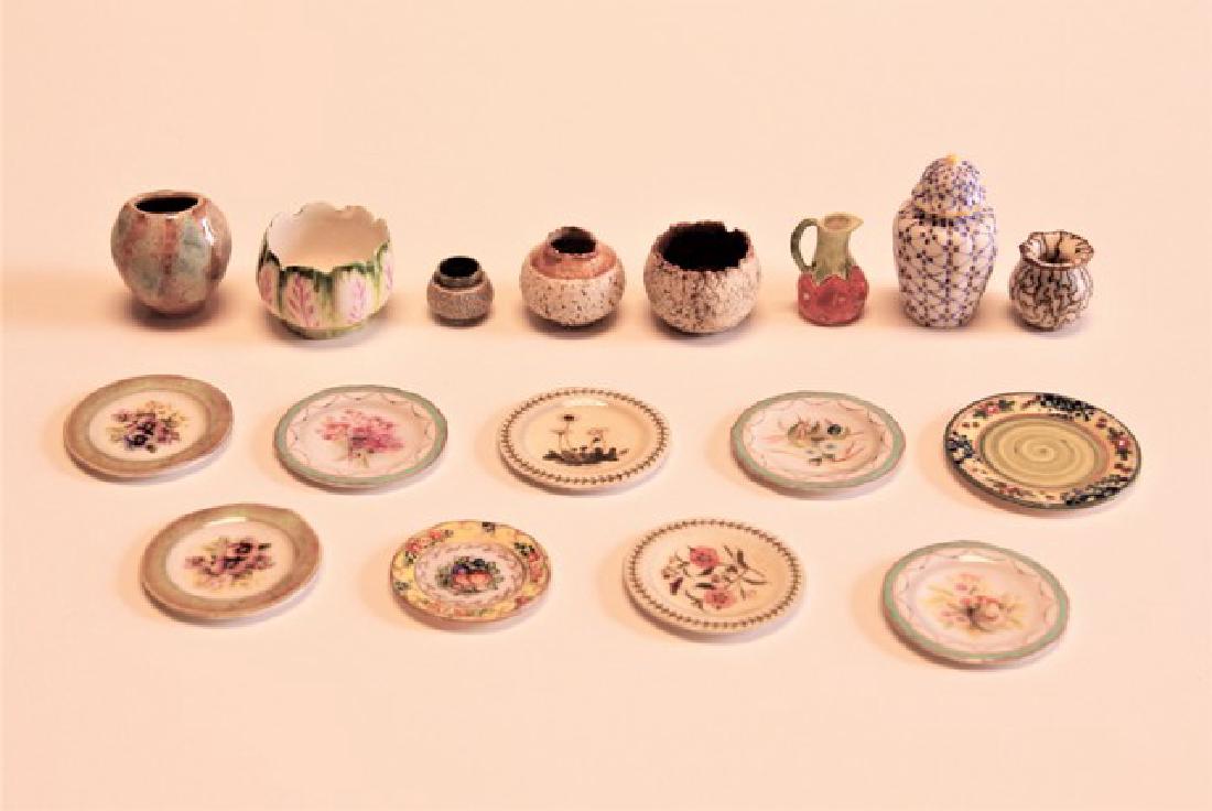 Miniature Artisan Pottery & Plates (1 of 1)