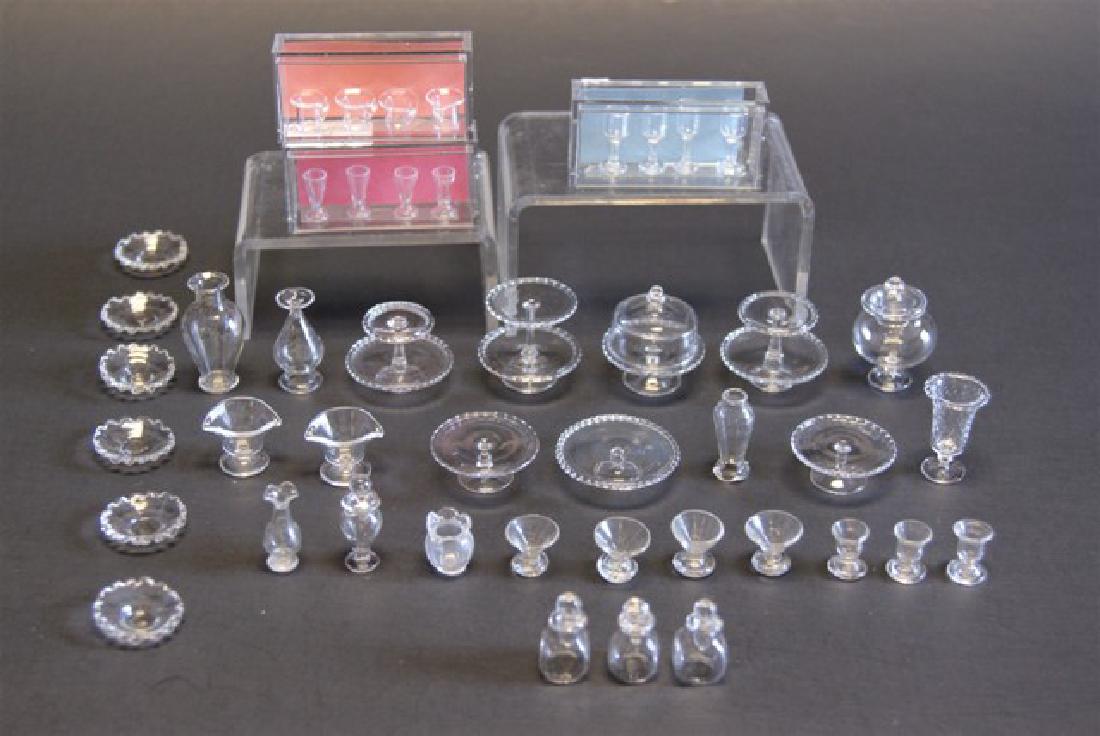Large Lot of Clear Glassware for Dollhouse (1 of 1)