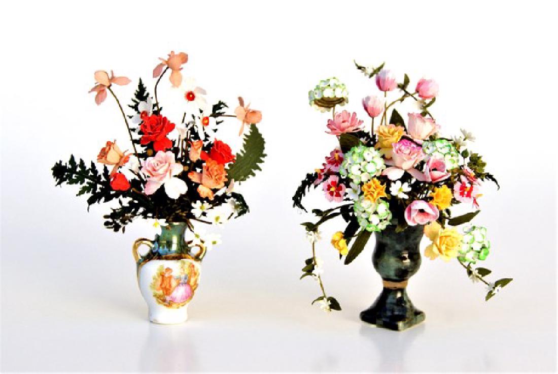 Two Arlene Finkelstein Miniature Flower Arrangements (1 of 1)