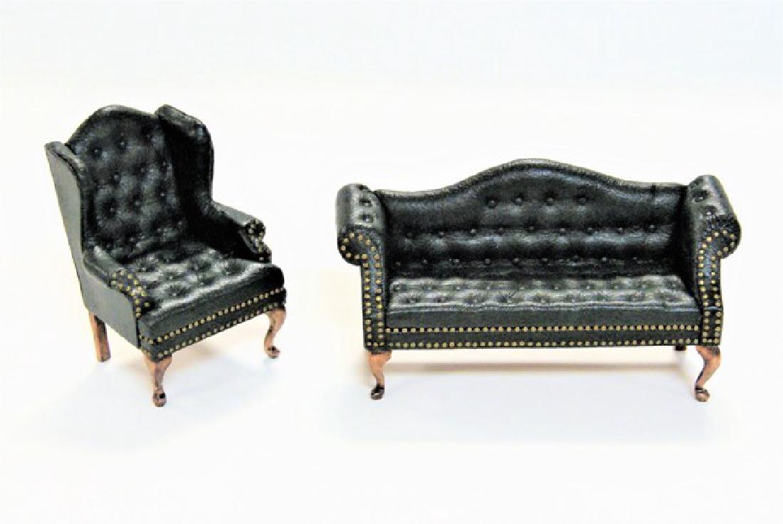 Gail Steffy 1/2" Sofa & Chair Miniatures (1 of 2)