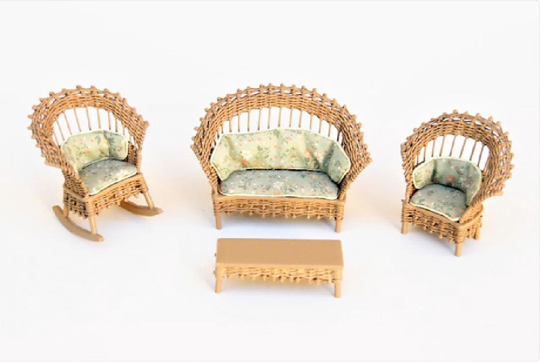 wicker dollhouse furniture
