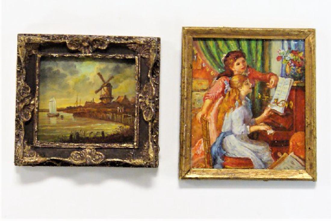 Two Paul Saltarelli 1/2" Paintings (1 of 1)
