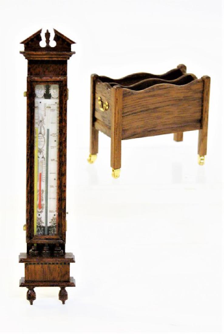 Jim Watt Miniature Barometer & Gardner Magazine Rack (1 of 2)