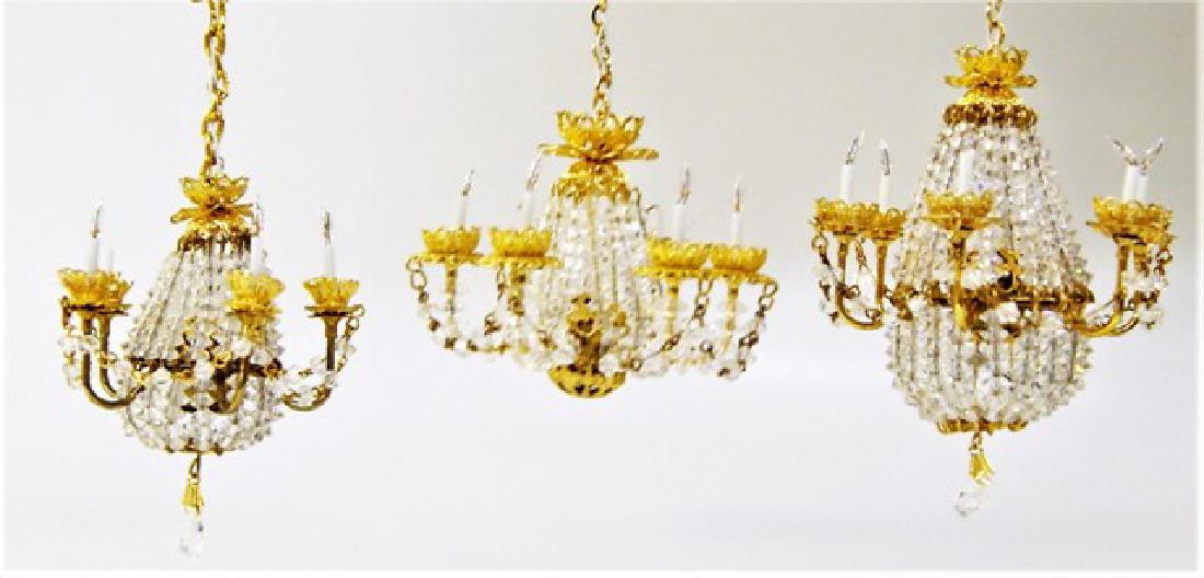 Three Rosel Beaded Chandeliers for Dollhouse (1 of 4)