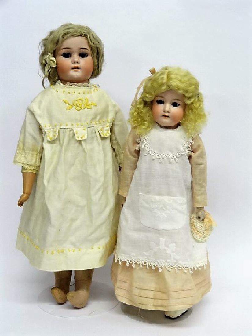 Two Shoulder Head Bisque Dolls  A & M  and S & H (1 of 3)