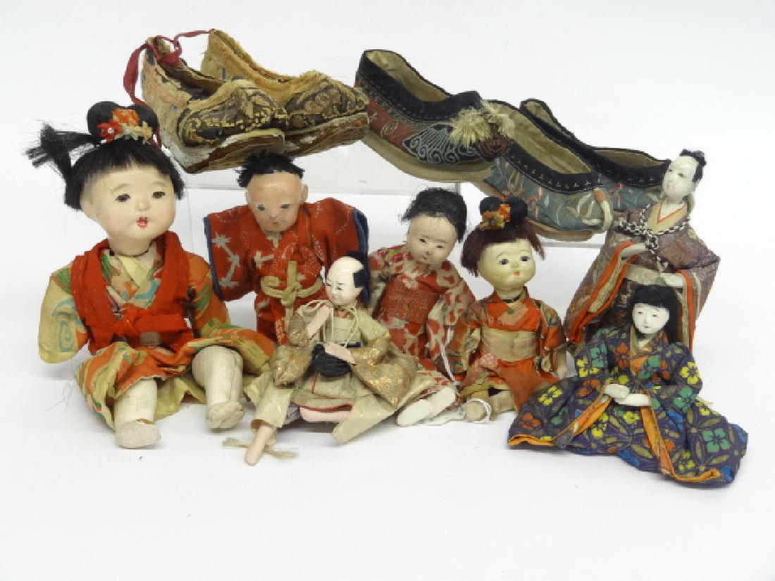 Grouping Of Oriental Dolls And Shoes (1 of 1)