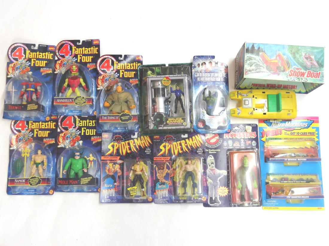 Big Lot of Misc Toys: Micro Mini., Super Snow Boat and more all in original boxes