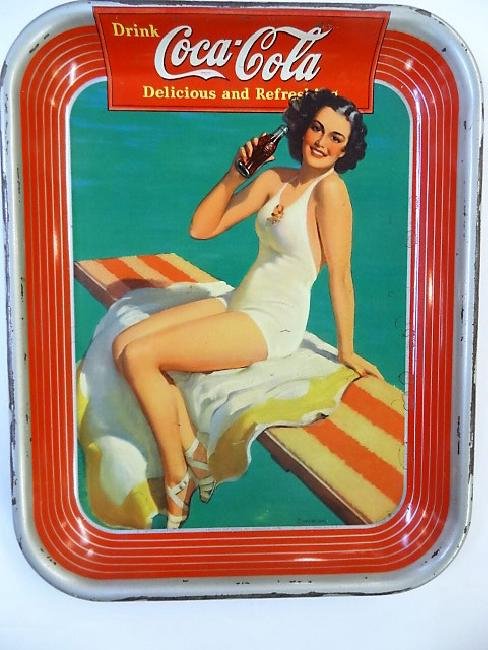 1939 Vintage Coca Cola Advertising Tray