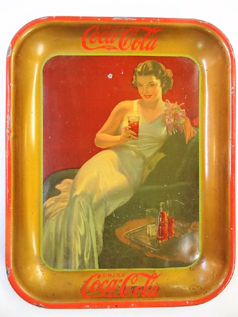 1938 Coca Cola Advertising Tray (1 of 1)