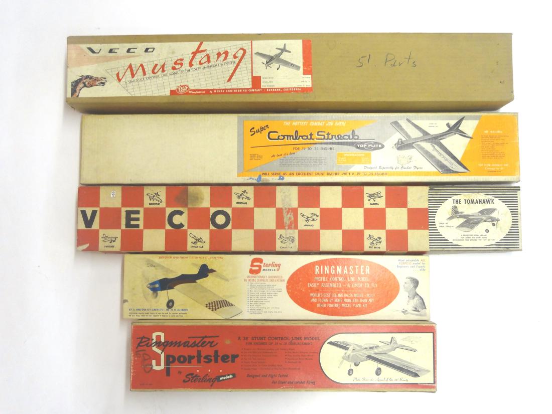 Five Model Airplane Kits (1 of 1)