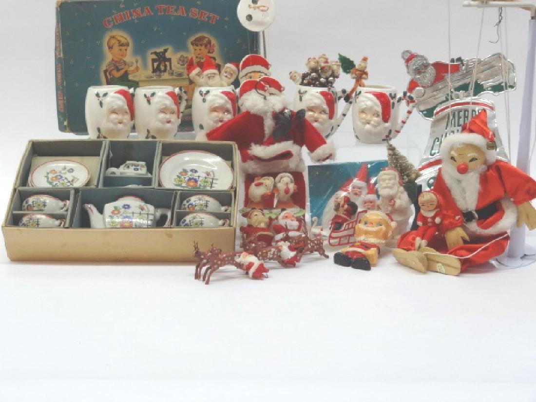 Plastic Santa, 1950s Cups etc. (1 of 1)