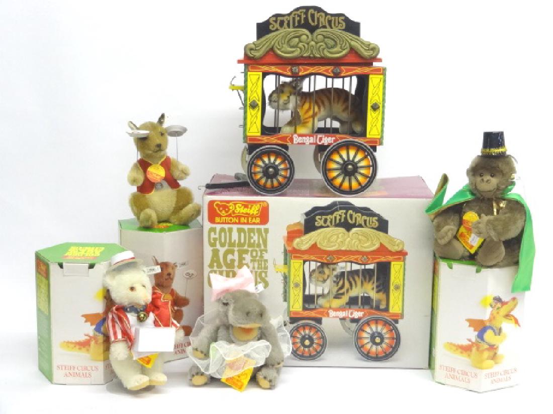 Four Steiff Golden Age of Circus Animals and Circus (1 of 1)