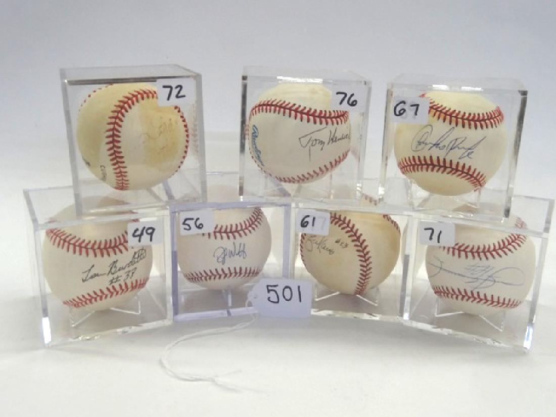 Seven Autographed Baseballs (1 of 1)