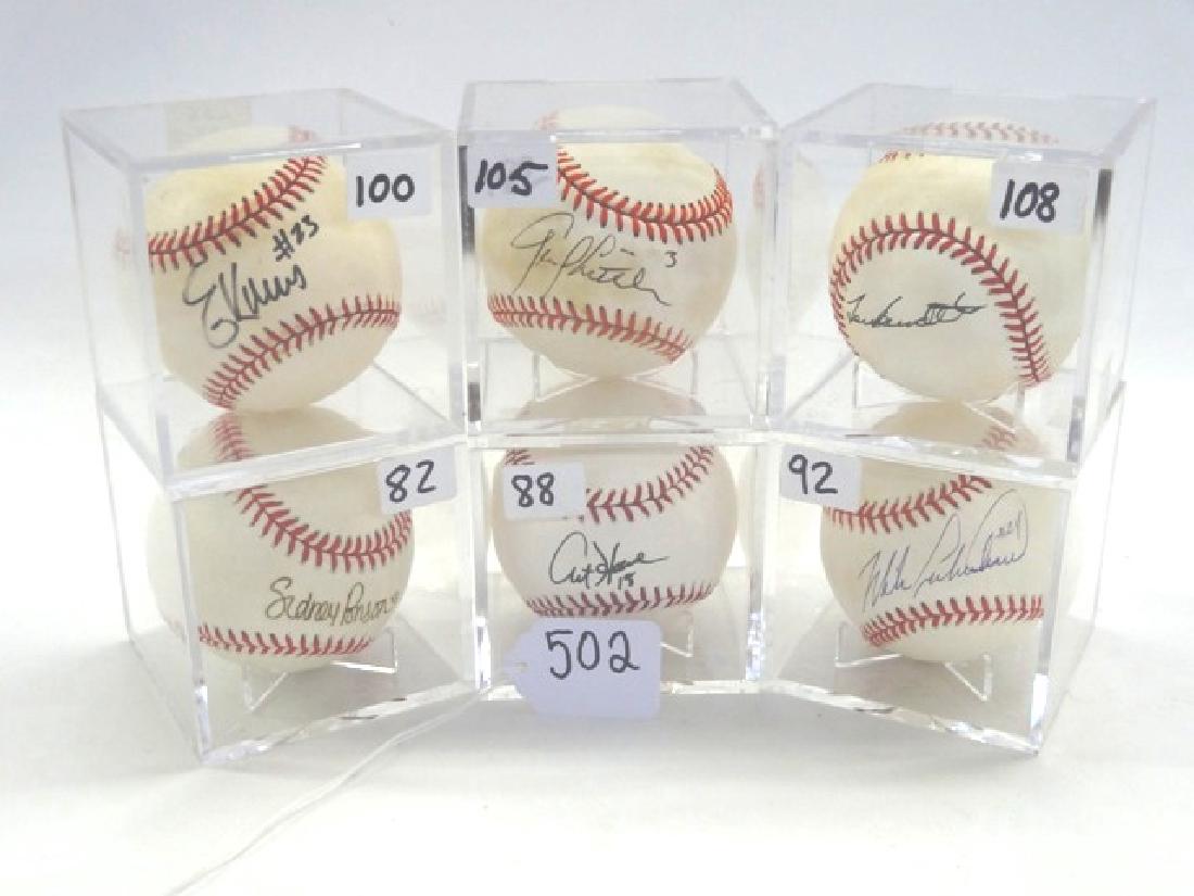 Six Autographed baseballs (1 of 1)