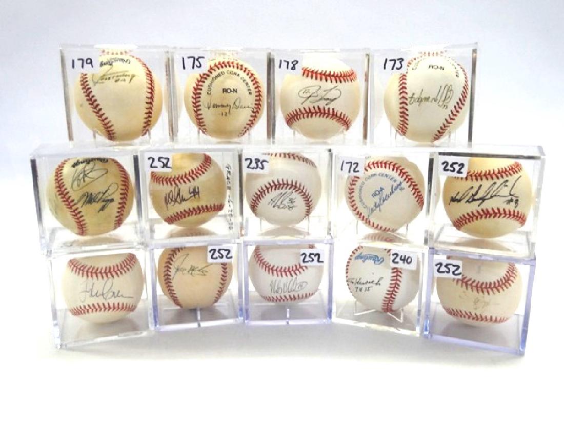 Fourteen Autographed baseballs (1 of 1)