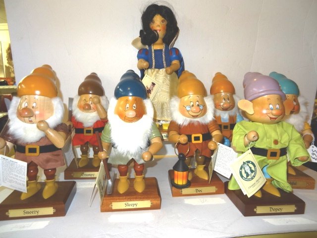 German Wooden Snow White & Seven Dwarfs (1 of 5)